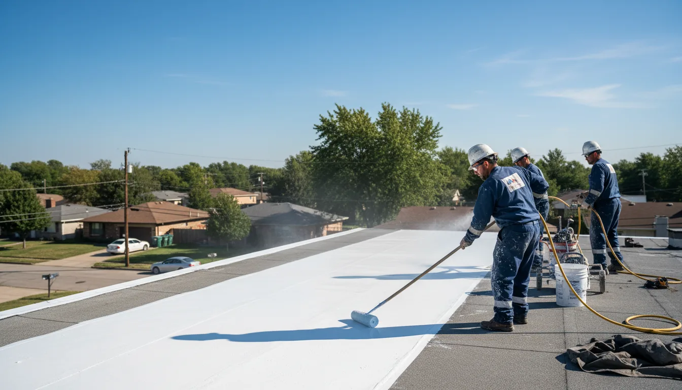 Commercial roof coating in Quinwood, WV near me